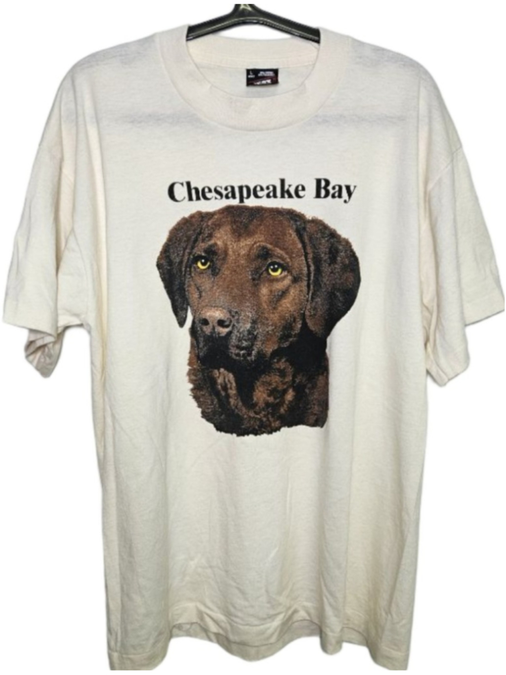 Vintage Chesapeake Bay Retriever Dog T Shirt Single Stitch USA Fruit of the Loom